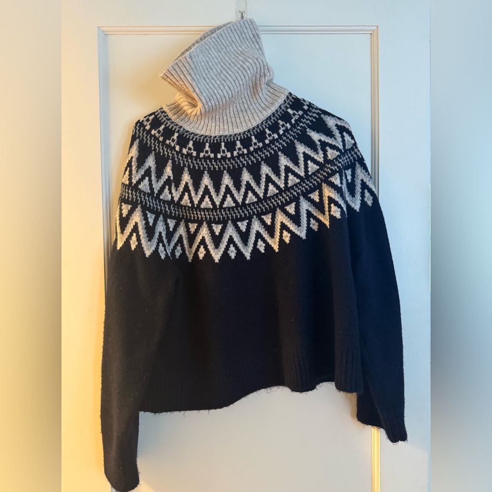 H&M fair isle Turtleneck Sweater